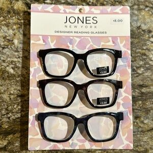 Jones, New York reading glasses +3.00
